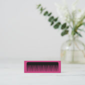 Chic Hairstylist Mini Visitenkarte (Stehend Vorderseite)