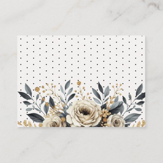 Chic Halloween Baby Duwer Diaper Raffle Begleitkarte (Rückseite)