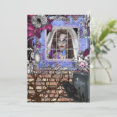 Chic Halloween Bridal Dusche Einladung (Stehend Vorderseite)