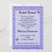 Chic Halloween Bridal Dusche Einladung (Rückseite)