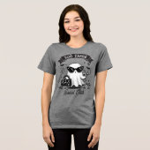 Chic Halloween Ghost Boo Thang Social Club Tri-Blend Shirt (Vorderseite voll)