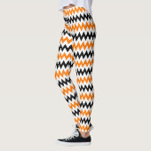 Chic Halloween Orange Black Spooky Hexenkostüm Leggings (Links)