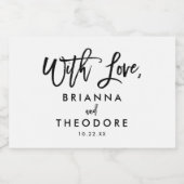 Chic Hand Briefe mit Liebe Lebensmitteletikett (Einzelnes Label)