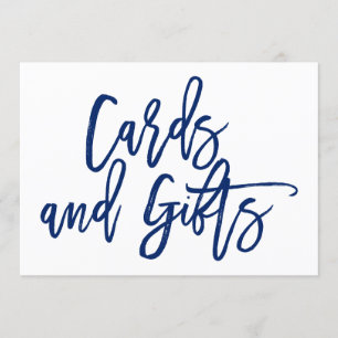 Chic Hand Briefing Wedding Cards und Geschenkzeich Einladung