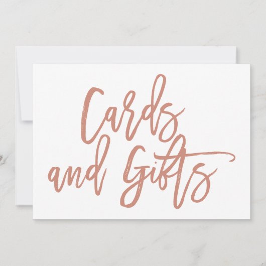 Chic Hand Briefing Wedding Cards und Geschenkzeich Einladung (Vorderseite)
