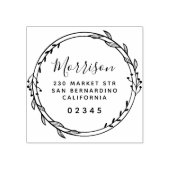 Chic Hand Gezeichnet Rücksendeadresse für den Name Gummistempel (Prägung)