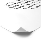 Chic Hand Letted Alphabetitic Seekarte Poster (Ecke)