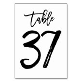 Chic Hand Letted Tischnummer Card | Tabelle 37 (Vorderseite)