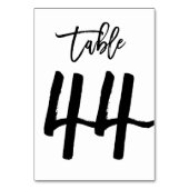 Chic Hand Letted Tischnummer Card | Tabelle 44 (Rückseite)