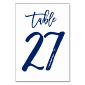 Chic Hand Letted Tischnummer Navy | Tabelle 27 (Rückseite)