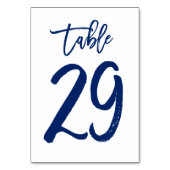 Chic Hand Letted Tischnummer Navy | Tabelle 29 (Rückseite)