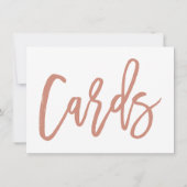 Chic Hand Letted Wedding Cards Rose drucken Einladung (Rückseite)