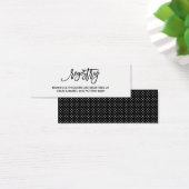 Chic Hand Letted Wedding Registry Card (Schreibtisch)