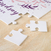 Chic Hand Letter Bester Freund je Personalisiert Puzzle (Seite)
