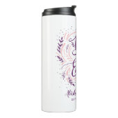 Chic Hand Letter Bester Freund je Personalisiert Thermosbecher (Nach links gedreht)