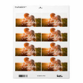 Chic Hand Letter Dankeschön Foto (Vorne)