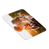 Chic Hand Letter Dankeschön Foto Magnet (Rechte Seite)