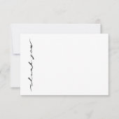 Chic Hand Letter Dankeschön-Karte RSVP Karte (Vorderseite)