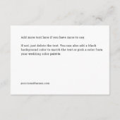 Chic Hand Letter "In Liebe" Umschließkarte Begleitkarte (Rückseite)