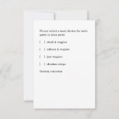 Chic Hand Letter Response Card RSVP Karte (Rückseite)