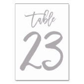 Chic Hand Letter Tischnummer Silver | Tabelle 23 (Vorderseite)