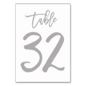 Chic Hand Letter Tischnummer Silver | Tabelle 32 (Vorderseite)