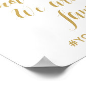 Chic Hand Letter Wedding Bitte wählen Sie einen Si Poster (Ecke)
