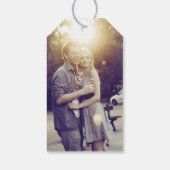 Chic Hand Letter Wedding Geschenkmarke Geschenkanhänger (Rückseite)