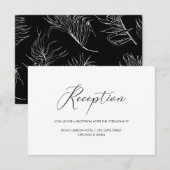 Chic Hand Letter Wedding Reception Einladung (Vorne/Hinten)