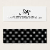 Chic Hand Letter Wedding RSVP Online Card (Vorne & Hinten)