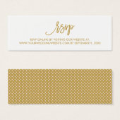 Chic Hand Letter Wedding RSVP Online Card (Vorne & Hinten)