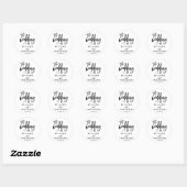 Chic Hand Letter Wedding Sticker (Blatt)