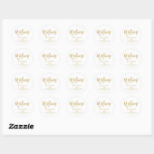 Chic Hand Letter Wedding Welcome Sticker (Blatt)