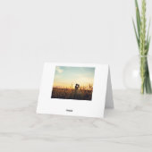 Chic Hand Letter Wedtered Dankeschön Fotokarte Dankeskarte (Rückseite)