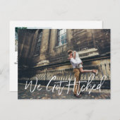 Chic Hand Letter Wir Got Ankündigung (Vorne/Hinten)