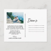 Chic Hand Letter Wir Got Ankündigung (Rückseite)