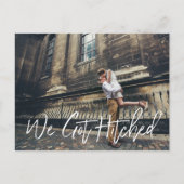 Chic Hand Letter Wir Got Ankündigung (Vorderseite)