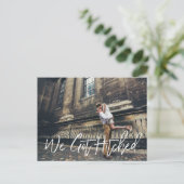 Chic Hand Letter Wir Got Ankündigung (Stehend Vorderseite)