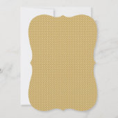 Chic Hand Lettered Gold Wedding Einladung (Rückseite)