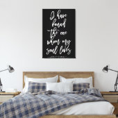 Chic Hand Lettered Ich habe das Ein Zeichen gefund Leinwanddruck (Insitu (Schlafzimmer))