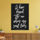 Chic Hand Lettered Ich habe das Ein Zeichen gefund Leinwanddruck (Insitu (Wohnzimmer))