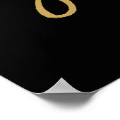 Chic Hand Lettered Ich habe das Ein Zeichen gefund Poster (Ecke)