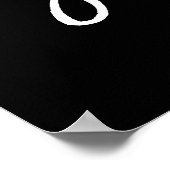 Chic Hand Lettered Ich habe das Ein Zeichen gefund Poster (Ecke)