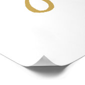 Chic Hand Lettered Ich habe das Ein Zeichen gefund Poster (Ecke)