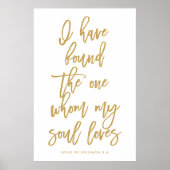 Chic Hand Lettered Ich habe das Ein Zeichen gefund Poster (Vorne)