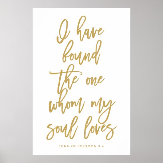 Chic Hand Lettered Ich habe das Ein Zeichen gefund Poster (Vorne)