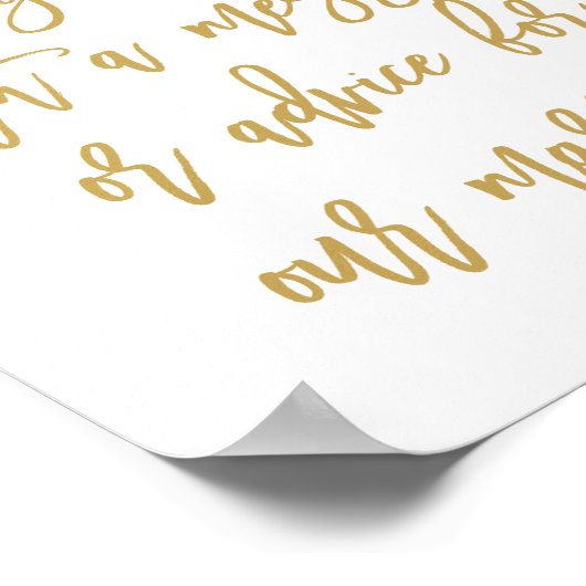 Chic Hand Lettered Wedding Foto Gästebuch (Ecke)