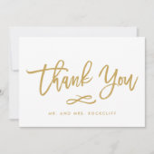 Chic Hand Letters Gold Danke Flat (Vorderseite)