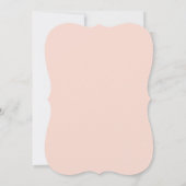 Chic Hand Letting Einladung Koralle (Rückseite)