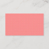 Chic Hand Letting Wedding Registry Card Coral Begleitkarte (Rückseite)